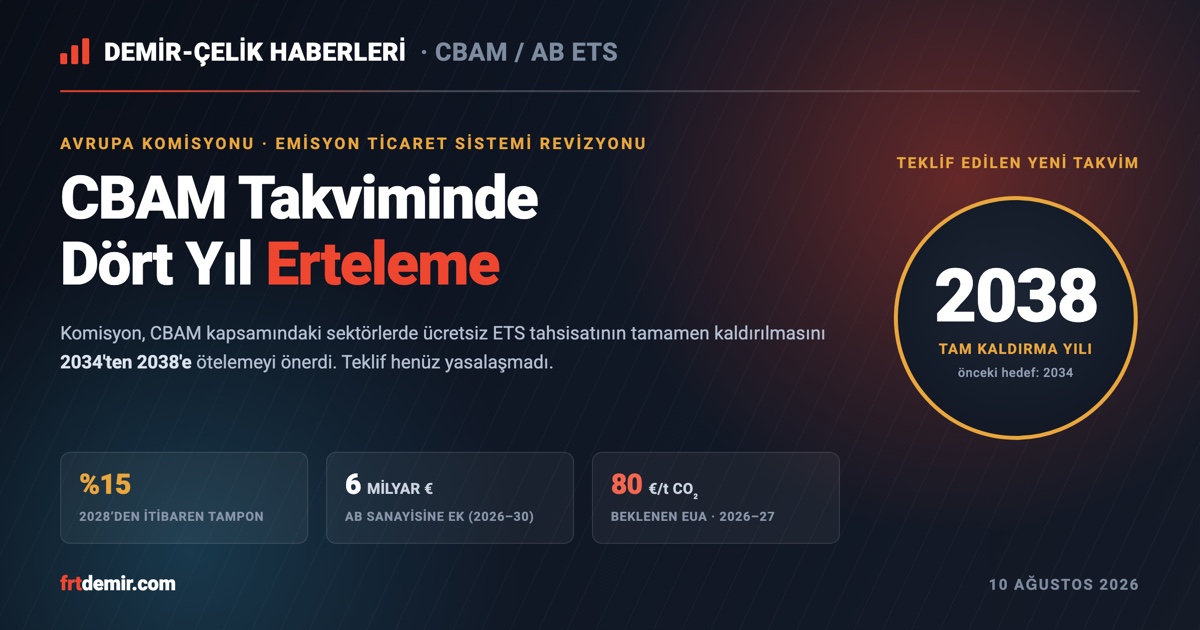 AB'nin ETS Revizyonu CBAM Faturasını Öteliyor: Türk Çelik İhracatçısı İçin Nefes mi, Erteleme mi?