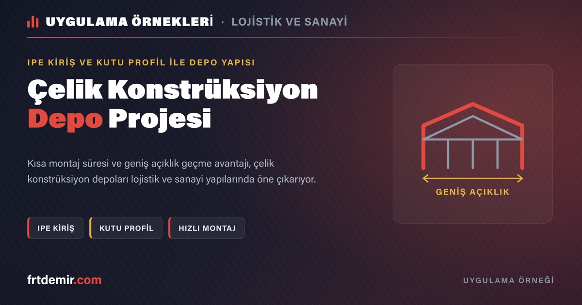 Çelik Konstrüksiyon Depo Projesi